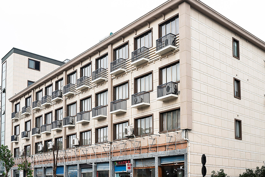 Proyecto de renovación urbana de la ciudad de Xiaoshan Louta (granito, travertino, revestimiento de baldosas)